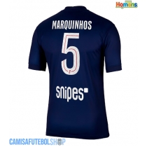 Camisa de time de futebol Paris Saint-Germain Marquinhos #5 Replicas 1º Equipamento 2025-26 Manga Curta